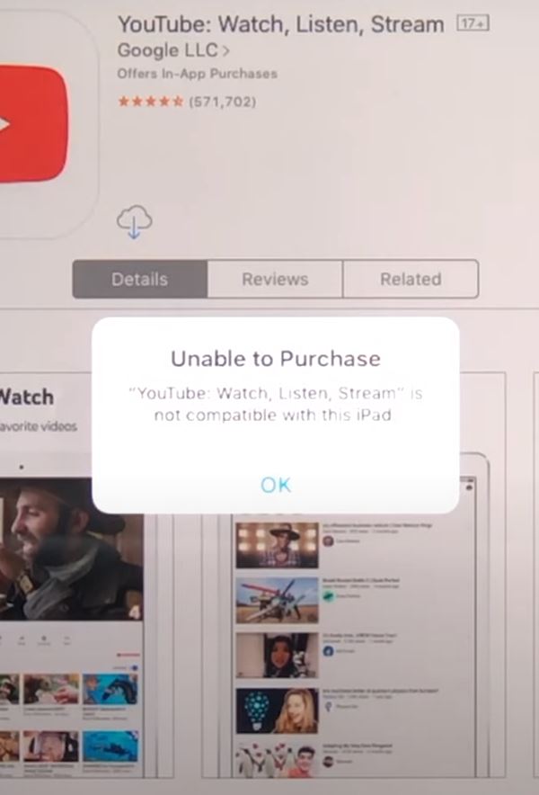 Unable to purchase