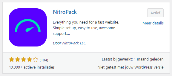 NitroPack installeren