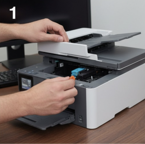 Verwijderen oude cartridge