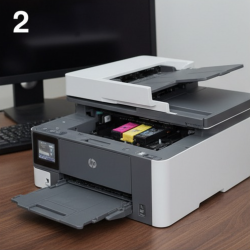 Nieuwe cartridge plaatsen