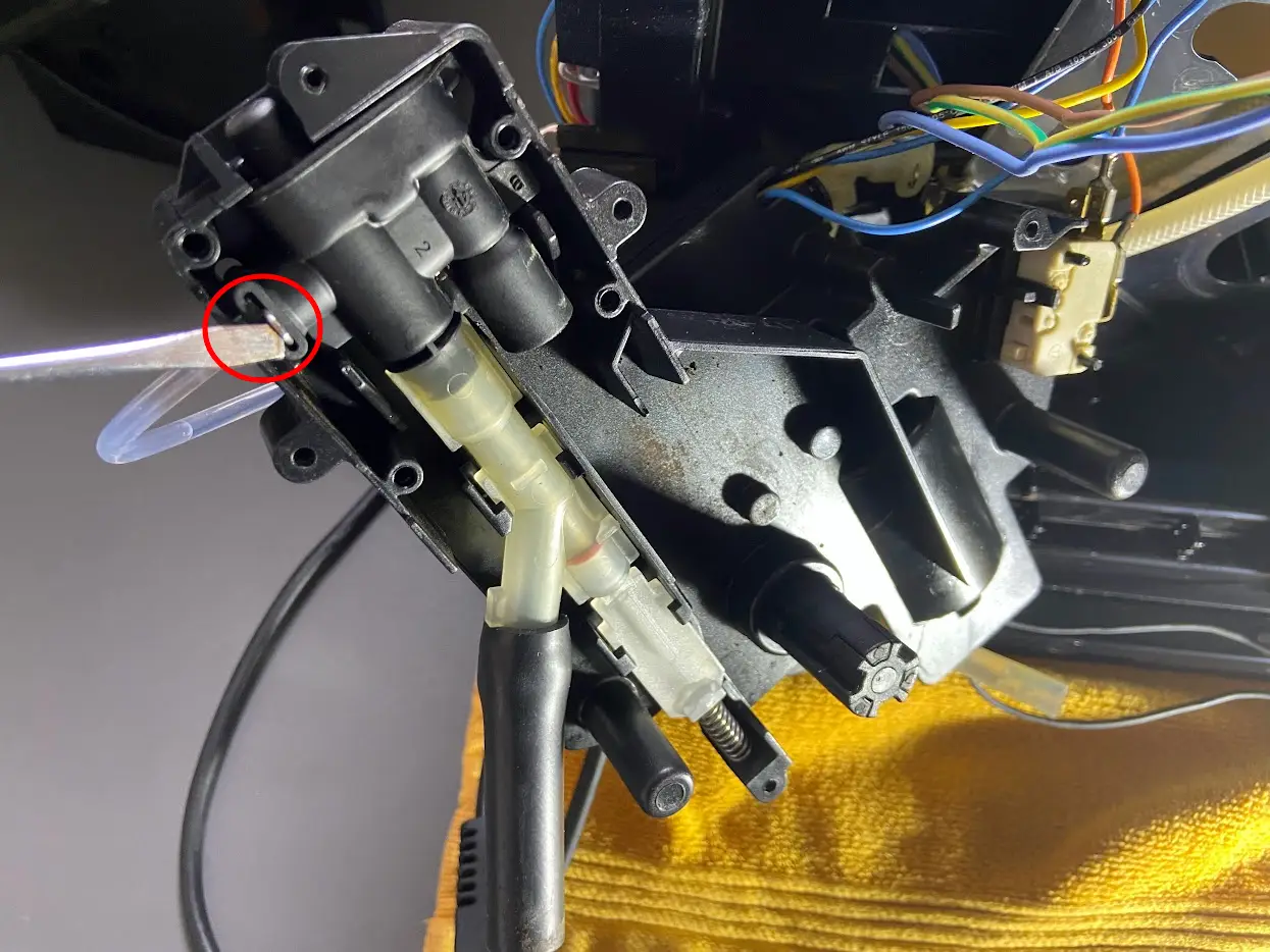 Verwijder aansluiting op drainageventiel